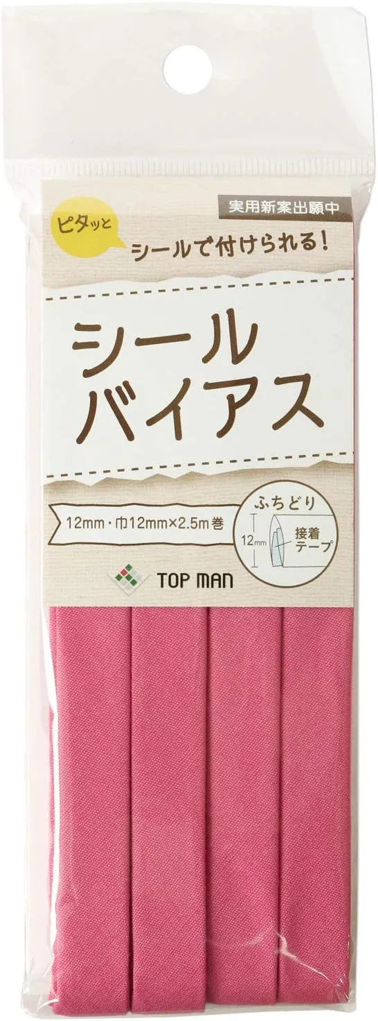 Topman Industries TM008 Seal Bias Tape Width 0.5 inches (12 mm) x 6.6 ft (2.5 m) Roll