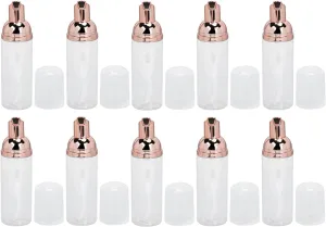 Transparent Foam Pump Bottle 50ml with Durable PET Material and Large Mouth Design for Easy Filling - for Body Wash, Shampoo, and Travel