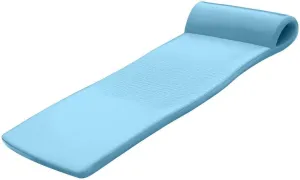 TRC Recreation Sunsation Vinyl Coated Foam Swimming Pool Float Mat Adult Lounger with Built-in Roll Pillow