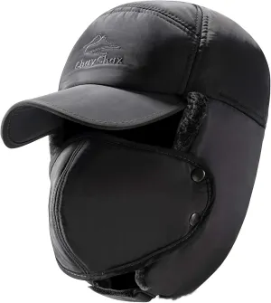 Trooper Trapper Hat Men Women Warm Winter Hats with Ear Flap Faux Fur Hunting Aviator Hat