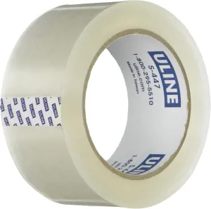 U-Line Thick Packing Tape, 3.5 mil Thick, 2" x 55 Yd, Crystal Clear, 6 Rolls (S-447)