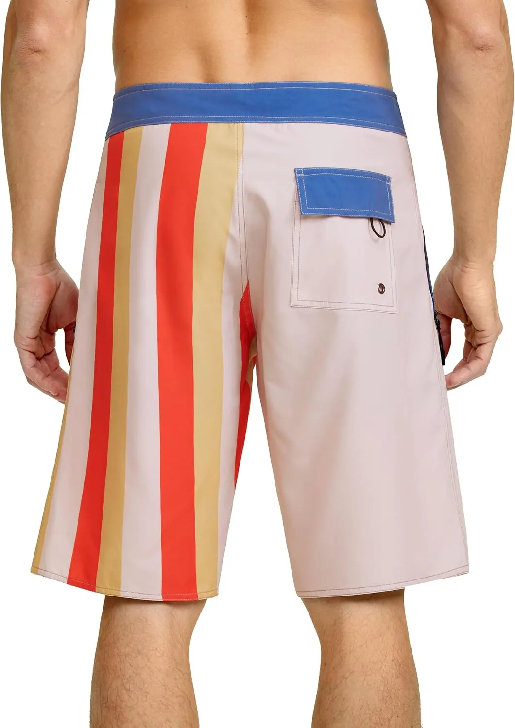 unitop Mens Swim Trunks with Compression Liner Bathing Suit 9" Surfing Summer Board Shorts with Pocket