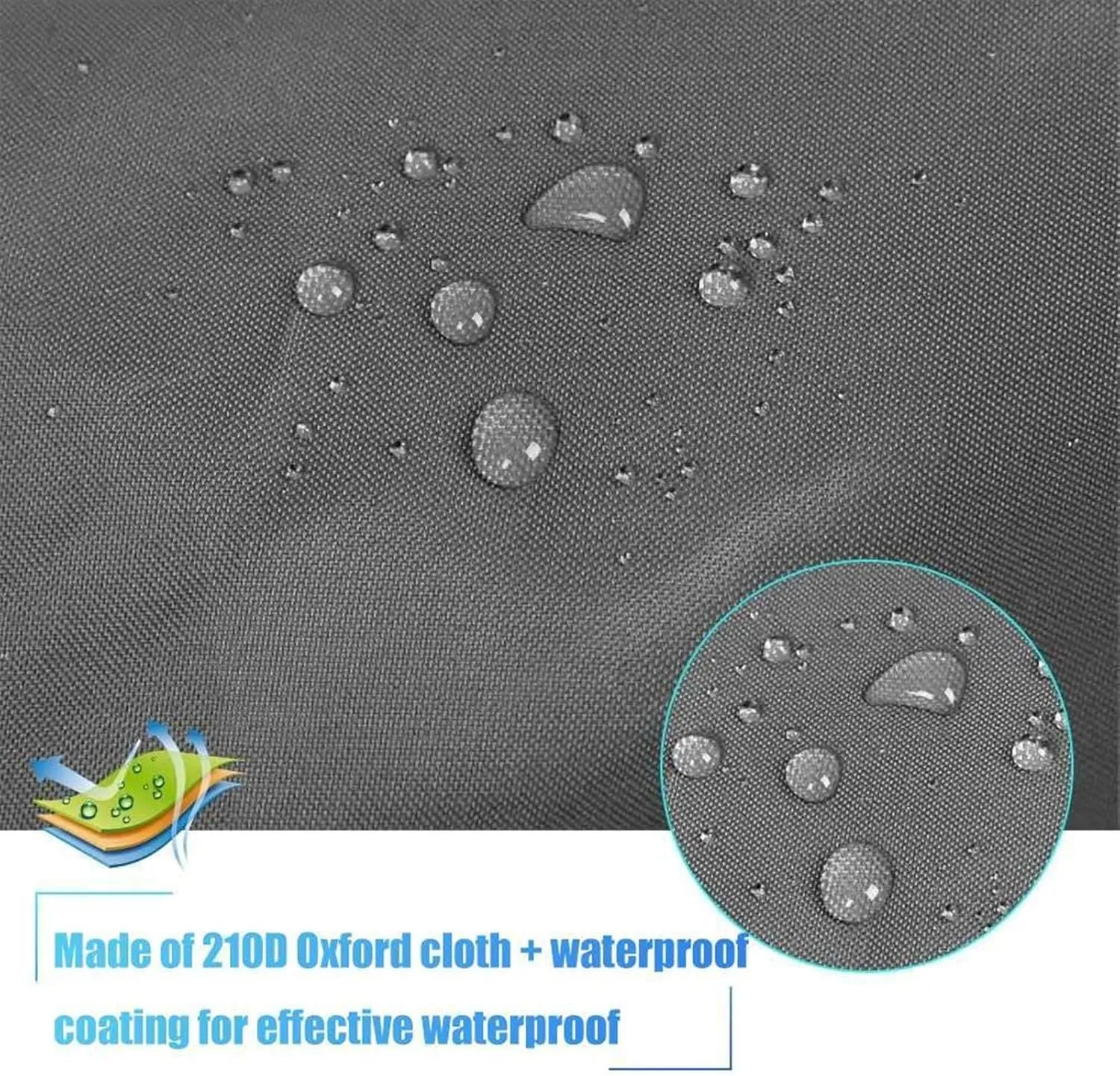 Universal Kayaks Cover Canoe Boat Waterproof UV Resistant Dust-Proof Storage Cover Kayaks Boat Canoe Cover(6.5m)