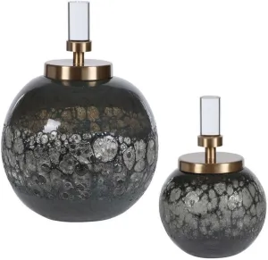 Uttermost Cessair - 10 inch Bottle (Set of 2) - 7 inches wide by 7 inches deep