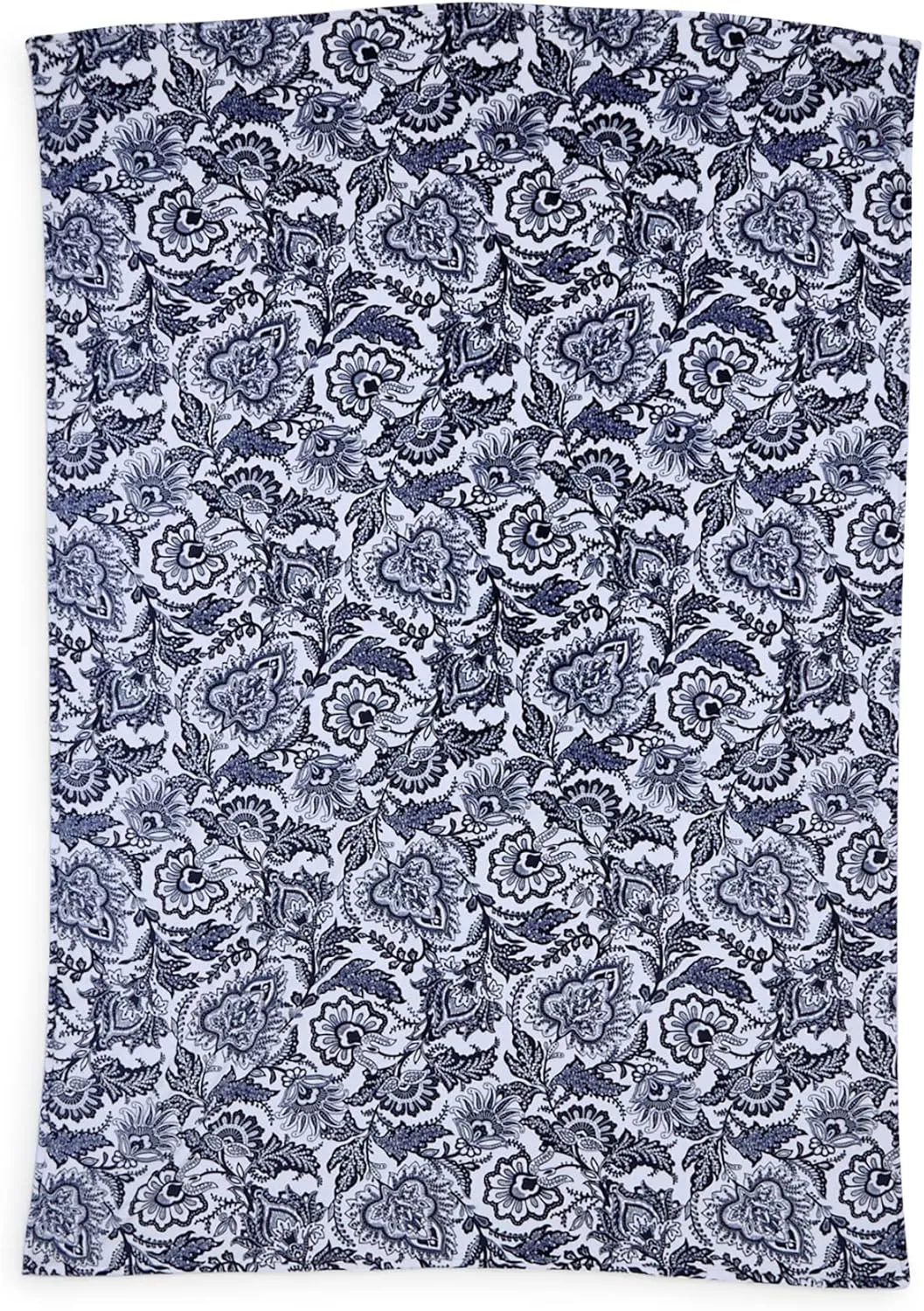 Vera Bradley Women's Oversized Fleece Plush Throw Blanket, Java Navy & White, Twin/Twin XL