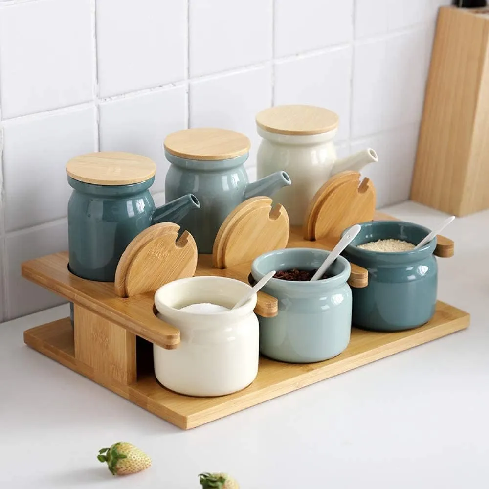 Vinegar Bottle Anti-Leakage, Oil Bottles 500ml Seasoning Jars Seasoning Bottle,Oil Vinegar Bottle Pot Dispenser Suit Olive Sauce Dispenser (B) (D)