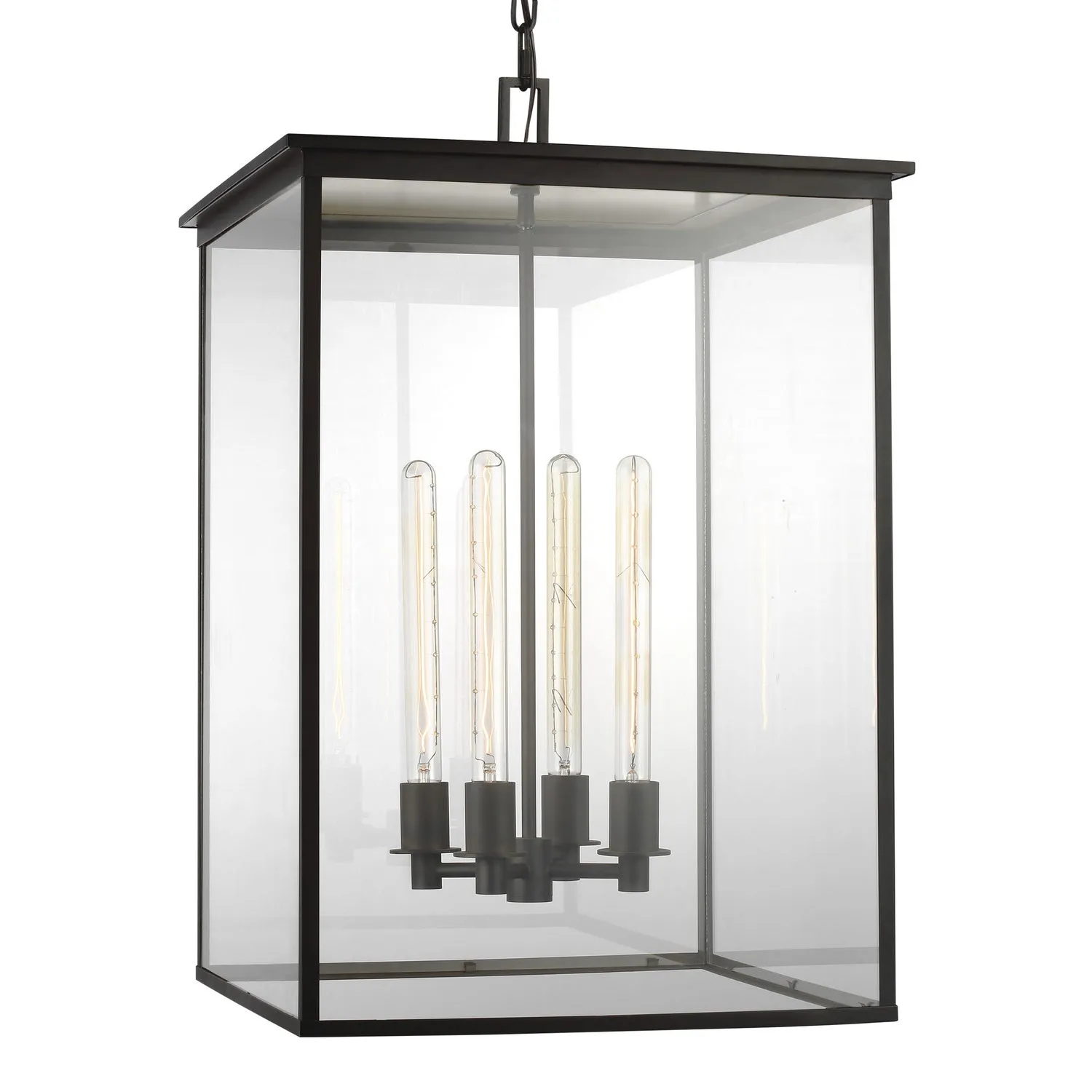 Visual Comfort Studio Four Light Hanging Lantern