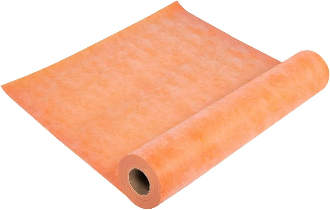 Waterproof Membrane for Shower 3.8 ft x 87 ft / 324 Square Feet Waterproofing Shower Membrane 19.7mil Thickness Waterproof for Sauna Bathroom Walls Tile Underlayment 324 sqft Polyethylene Fabric Roll