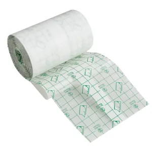 Waterproof Transparent Film Roll Adhesive Wound Dressing Fixer Plaster Dressing Wound Stretch Fixation Tape Bandage (4 Inch * 11 Yards)