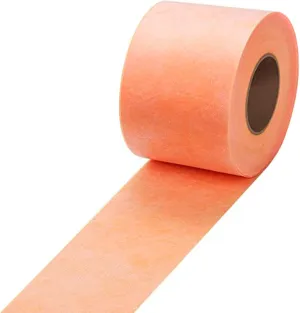 Waterproofing Membrane Band Roll, 30Mils Thick, 5Inch X 98.5Ft Tile Floor Underlayment Waterproofing Polyethylene Fabric Waterproof Membrane for Tiles, Shower Walls, Bathroom Floors