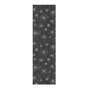 Web Black Glittering Designed Grip Tape roll Skateboard Decorative Waterproof Bubble Free Grip Tape Cruiser Board Cinta de agarre para Skate 33×9 Inch