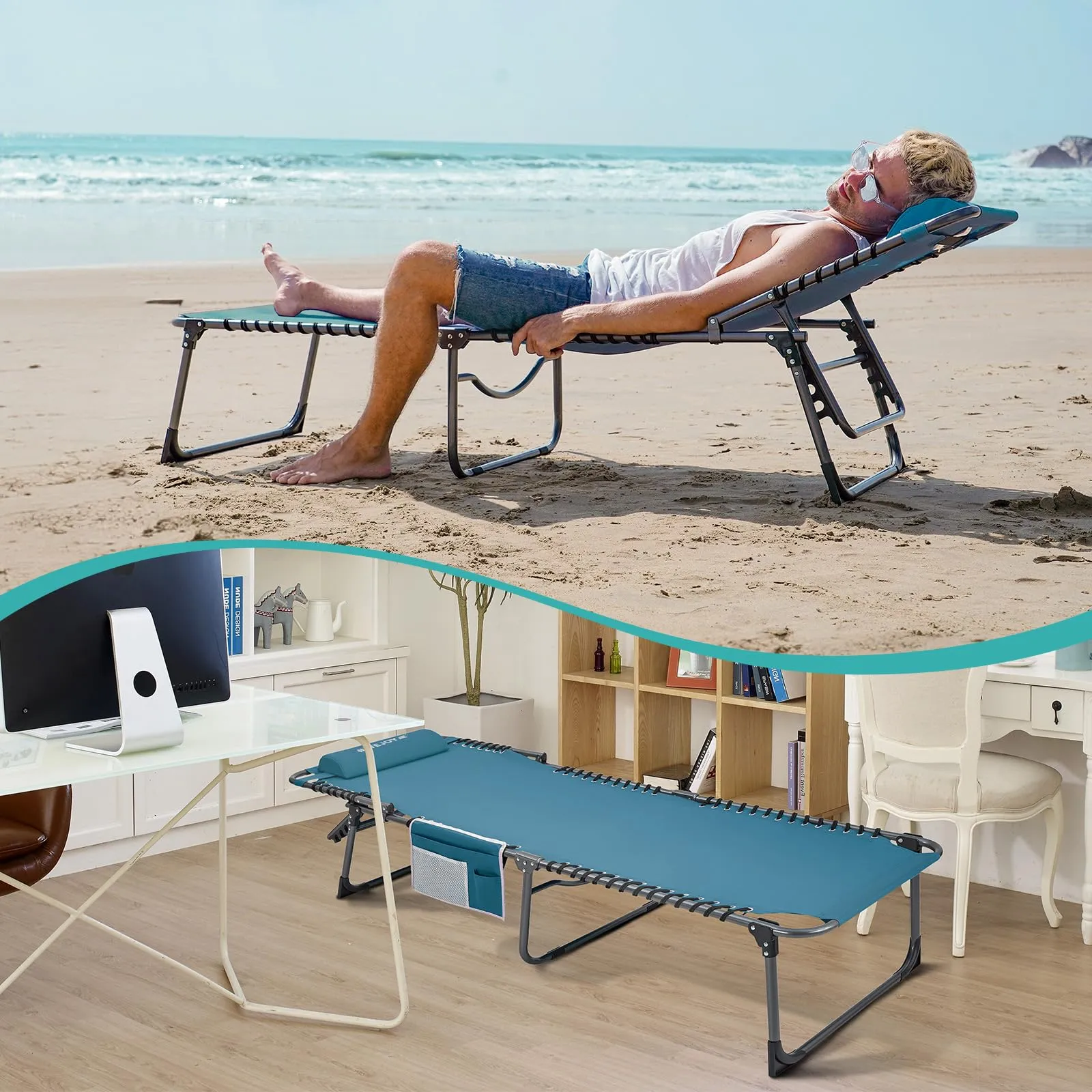 WEJOY 3-Folding Lounge Chair