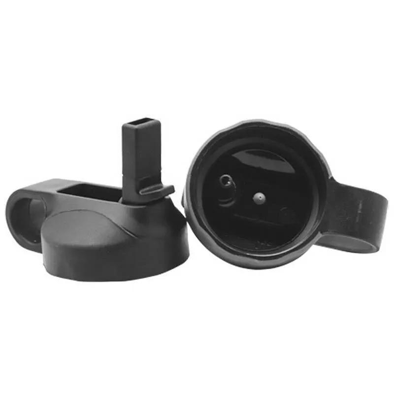 Wide Mouth Straw Lid Flip Cap for 18oz 32oz 40oz Water Bottle Black