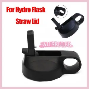 Wide Mouth Straw Lid Flip Cap for 18oz 32oz 40oz Water Bottle Black