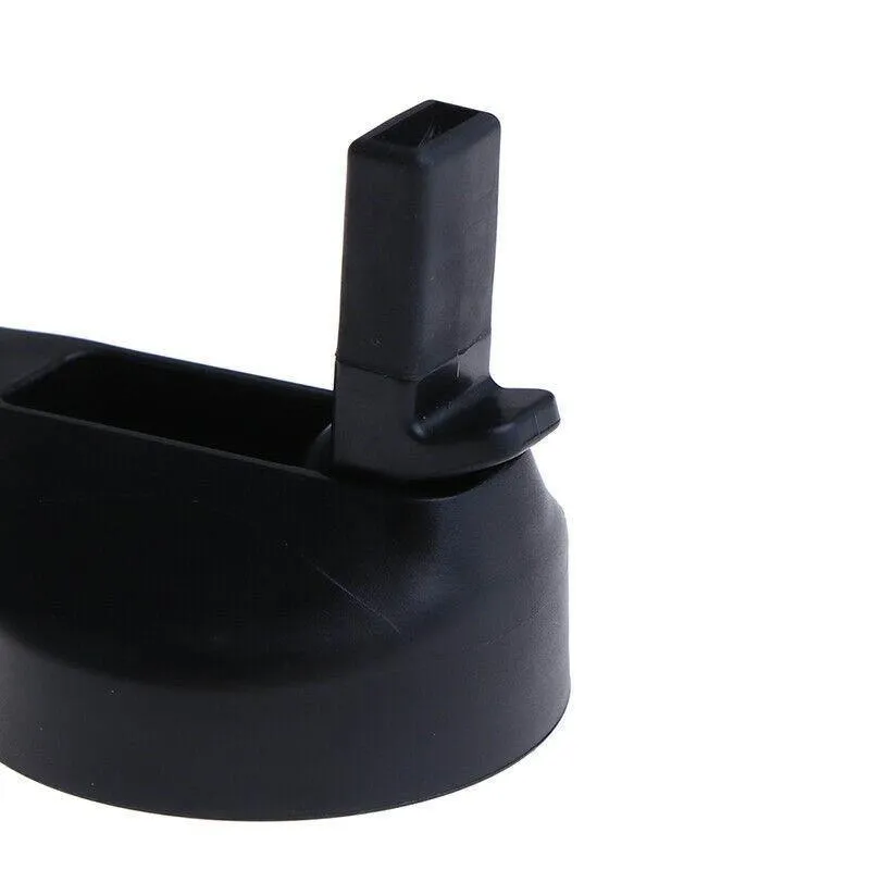 Wide Mouth Straw Lid Flip Cap for 18oz 32oz 40oz Water Bottle Black