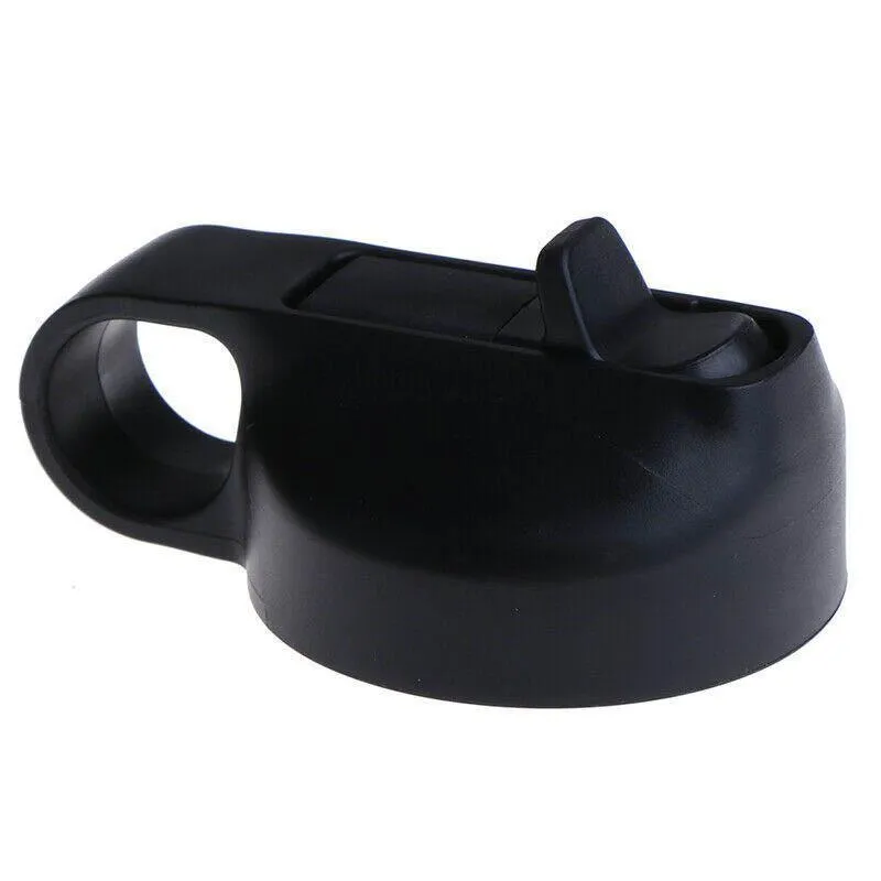 Wide Mouth Straw Lid Flip Cap for 18oz 32oz 40oz Water Bottle Black