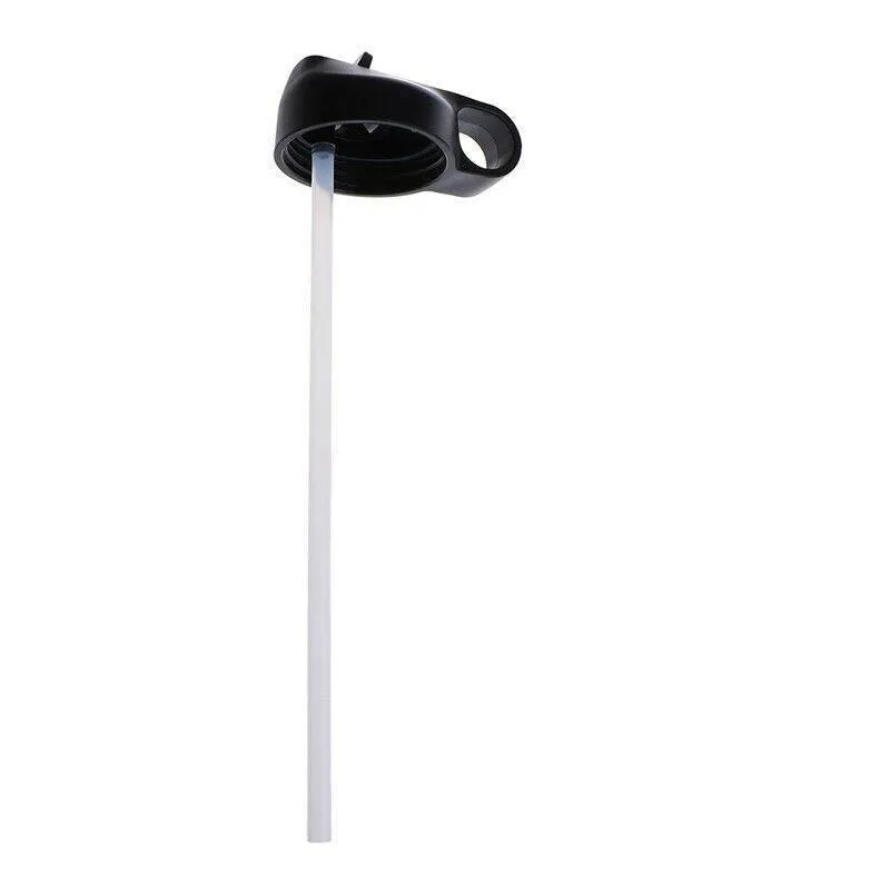 Wide Mouth Straw Lid Flip Cap for 18oz 32oz 40oz Water Bottle Black
