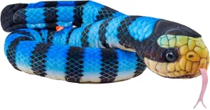 Wild Republic Living Ocean Sea Snakes Yellow Lipped, Stuffed Animal, 54 Inches, Plush Toy, Fill is Spun Recycled Water Bottles