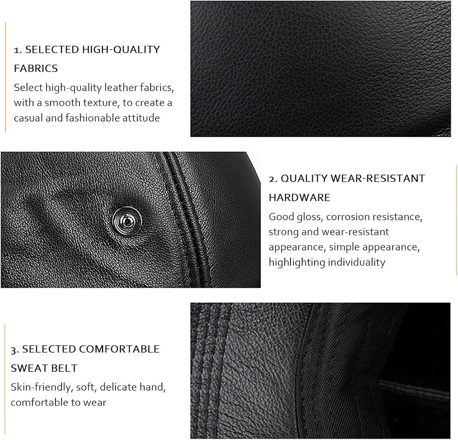 Winter Hats, Hat Men Aviator Cap with Earflap Leather Trooper Trapper Hat Waterproof Windproof Ski Snow Hats Winter