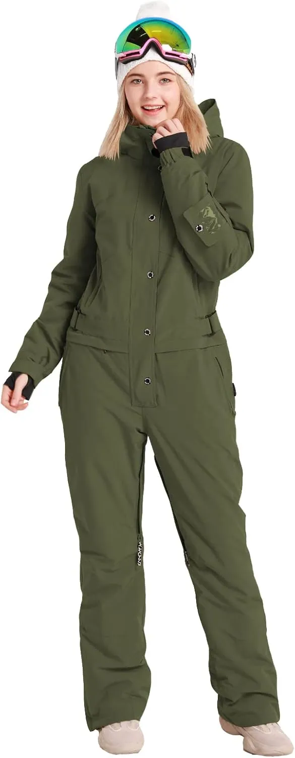 Womens Snowsuit One Pieces Ski Suits Jumpsuits Colorful Coveralls Snowboard Jackets
