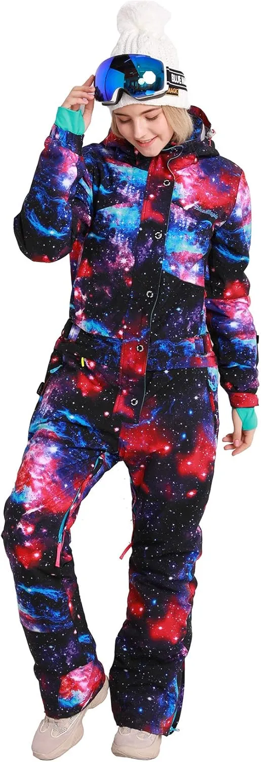 Womens Snowsuit One Pieces Ski Suits Jumpsuits Colorful Coveralls Snowboard Jackets