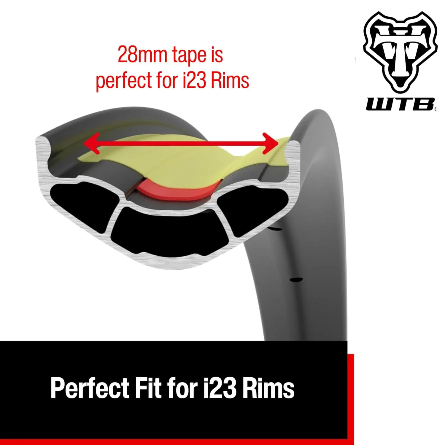 WTB Tubeless Rim Tape 28mm x 11m Roll, High-Performance, Durable Tubeless Setup for Bicycle Rims, Airtight Seal, Easy Application, and Compatible TCS and Other Tubeless Rims