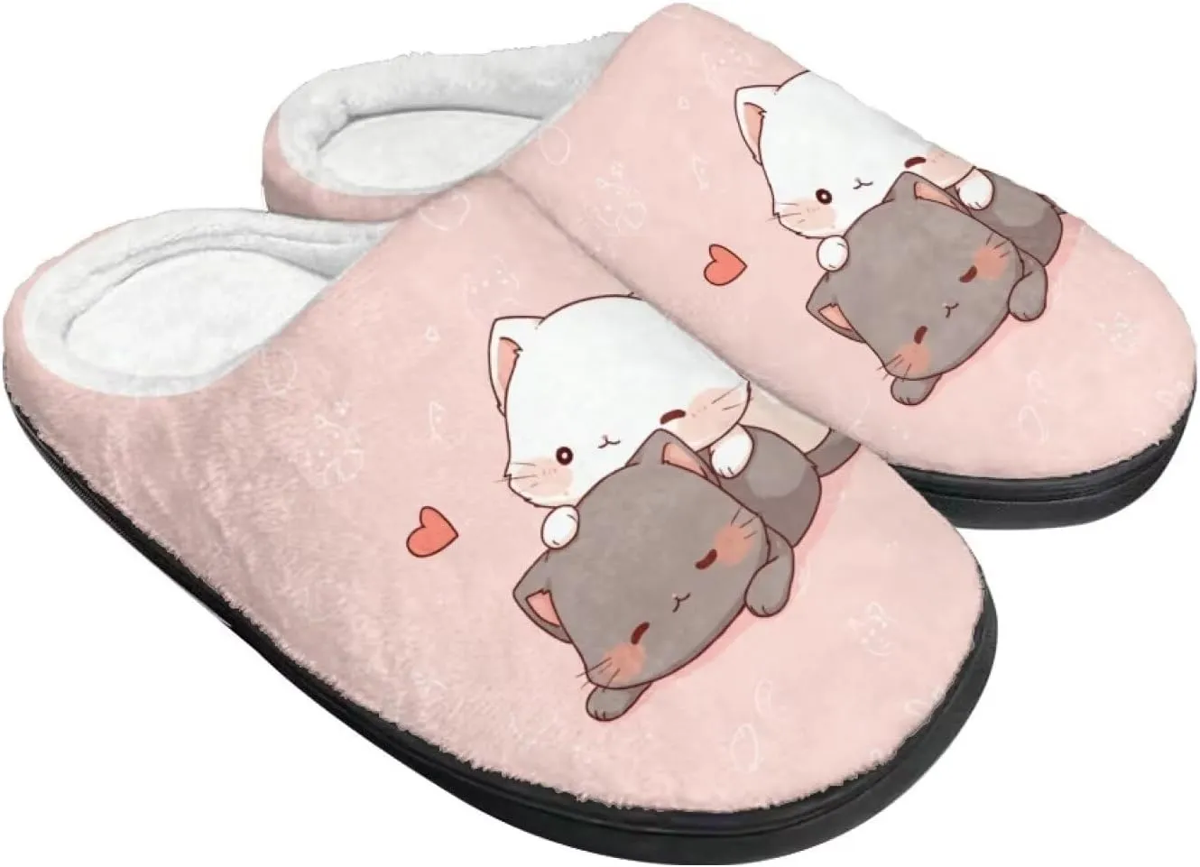 Xpyiqun House Shoes Soft Plush Fuzzy Warm Slippers Winter Home Slippers for Men Women Size 4-12