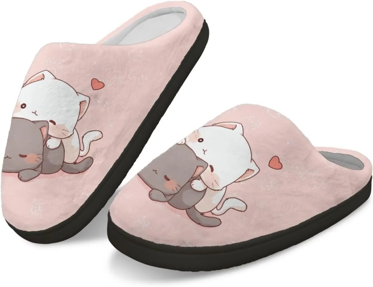 Xpyiqun House Shoes Soft Plush Fuzzy Warm Slippers Winter Home Slippers for Men Women Size 4-12