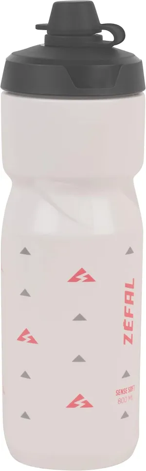 ZEFAL Sense Soft 80 No-Mud Water Bottle, White, 800ml