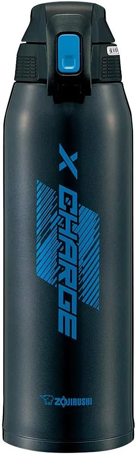 Zojirushi SD-FB10-AJ Water Bottle, Direct Drinking, Sports Type, Stainless Steel Cool Bottle, 3.3 gal (1.0 L), Blue Stripe