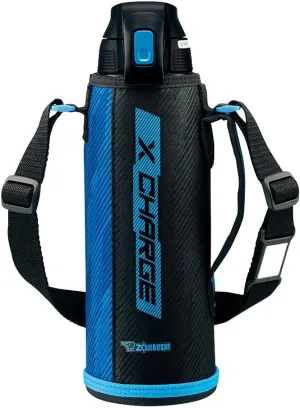 Zojirushi SD-FB10-AJ Water Bottle, Direct Drinking, Sports Type, Stainless Steel Cool Bottle, 3.3 gal (1.0 L), Blue Stripe