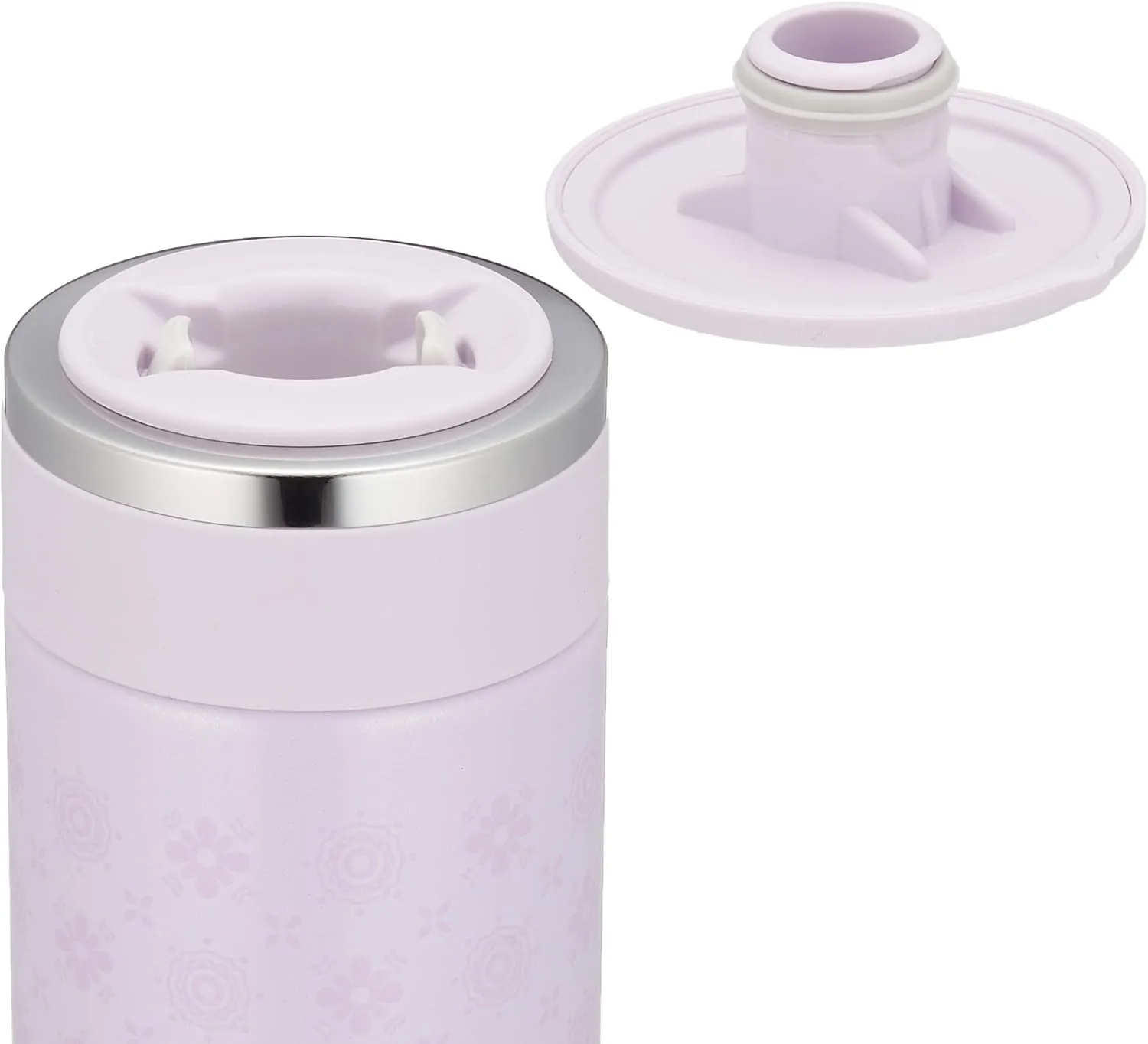 Zojirushi SM-ED20-VP Water Bottle, Direct Drinking Stainless Steel Mug, 7.8 fl oz (200 ml), Pearl Lavender
