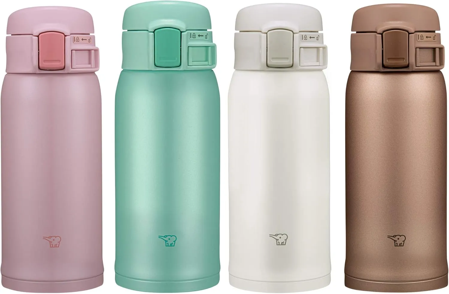 Zojirushi SMSR36EPP Stainless Mug, 12-Ounce, Pearl Pink