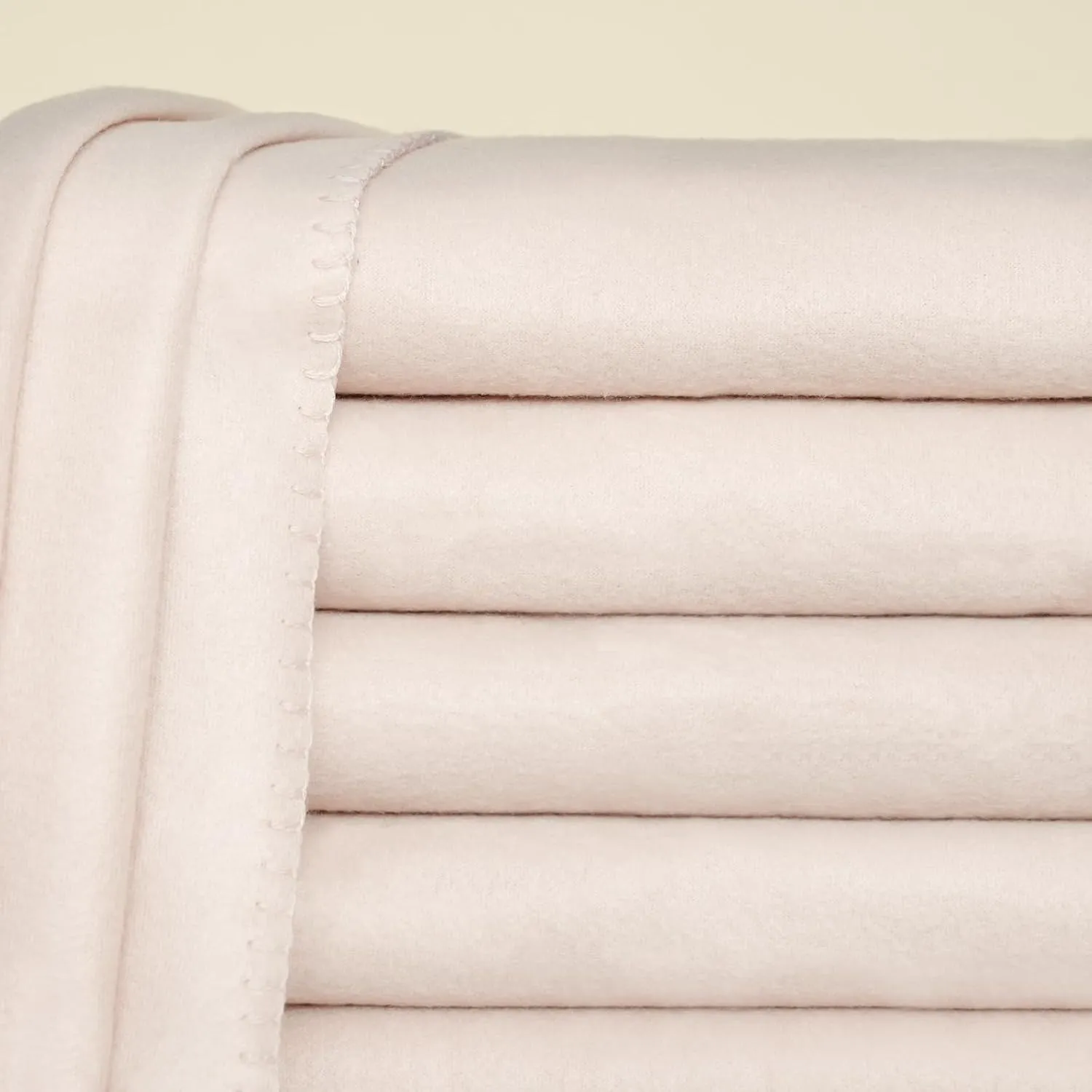 ZYFZCYBL Fleece Throw Blankets Lightweight Warm Soft Cozy Pet-Friendly Bulk Fleece Throw Blanket Kids Solid for Home Bed, Sofa，Office,Gifts, Couch (Pack of 6-50 x 60 inch，Beige)